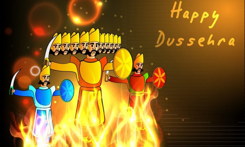 Happy Dussehra 2021 Greetings Ravan Fireworks Video Photos Whatsapp FP DP Images