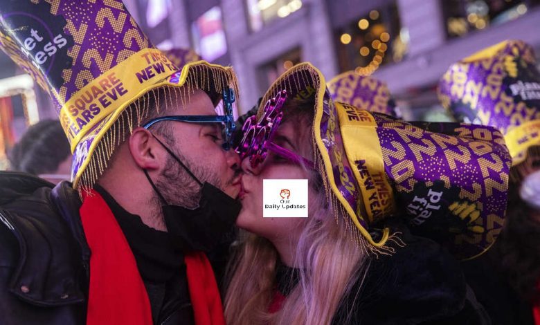 Times Square 2022 Ball Drop Video in New York City