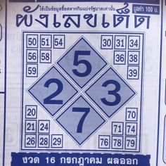 Thai Lottery Latest Tip
16 Nov